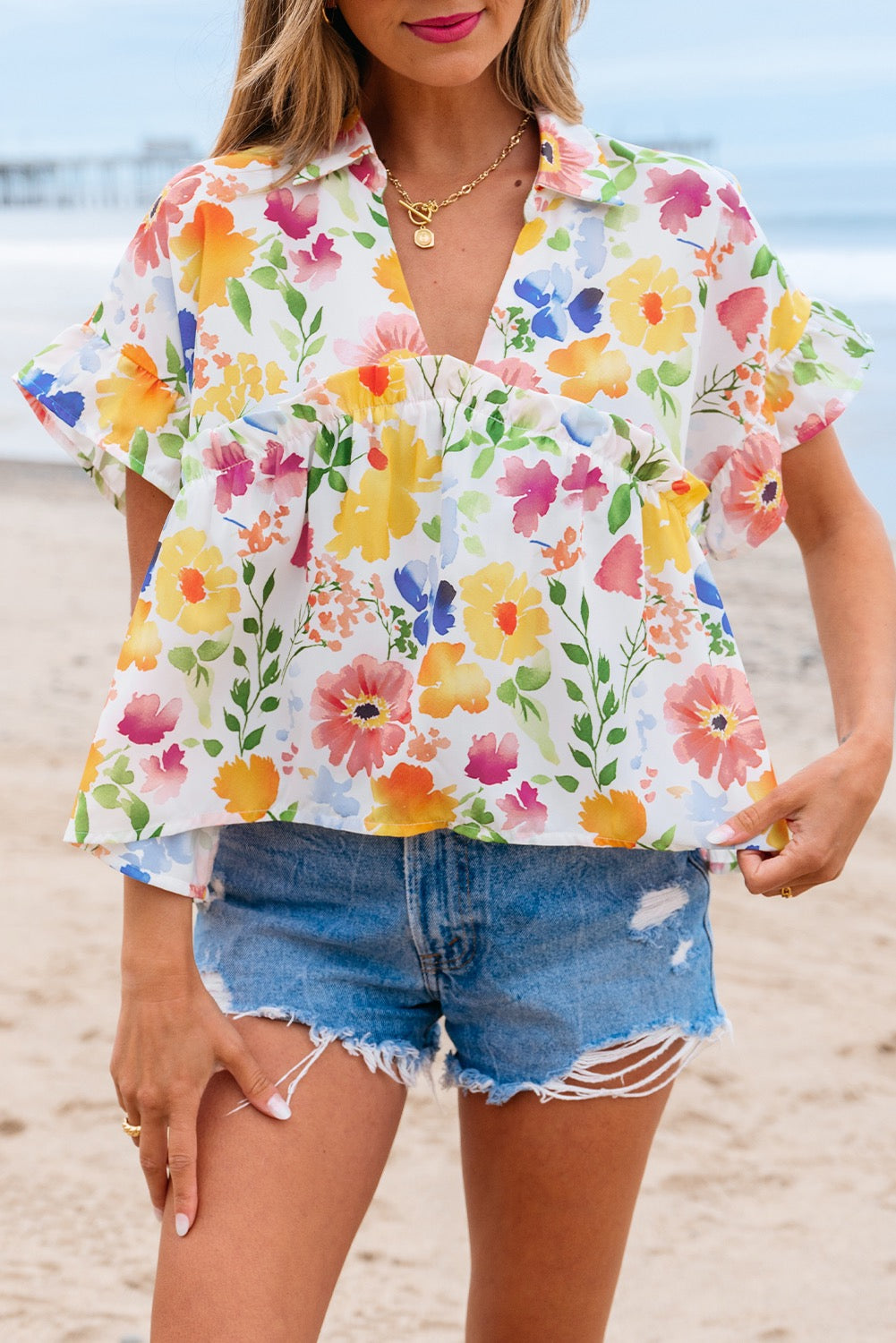 Blaire Blooming Blouse Top
