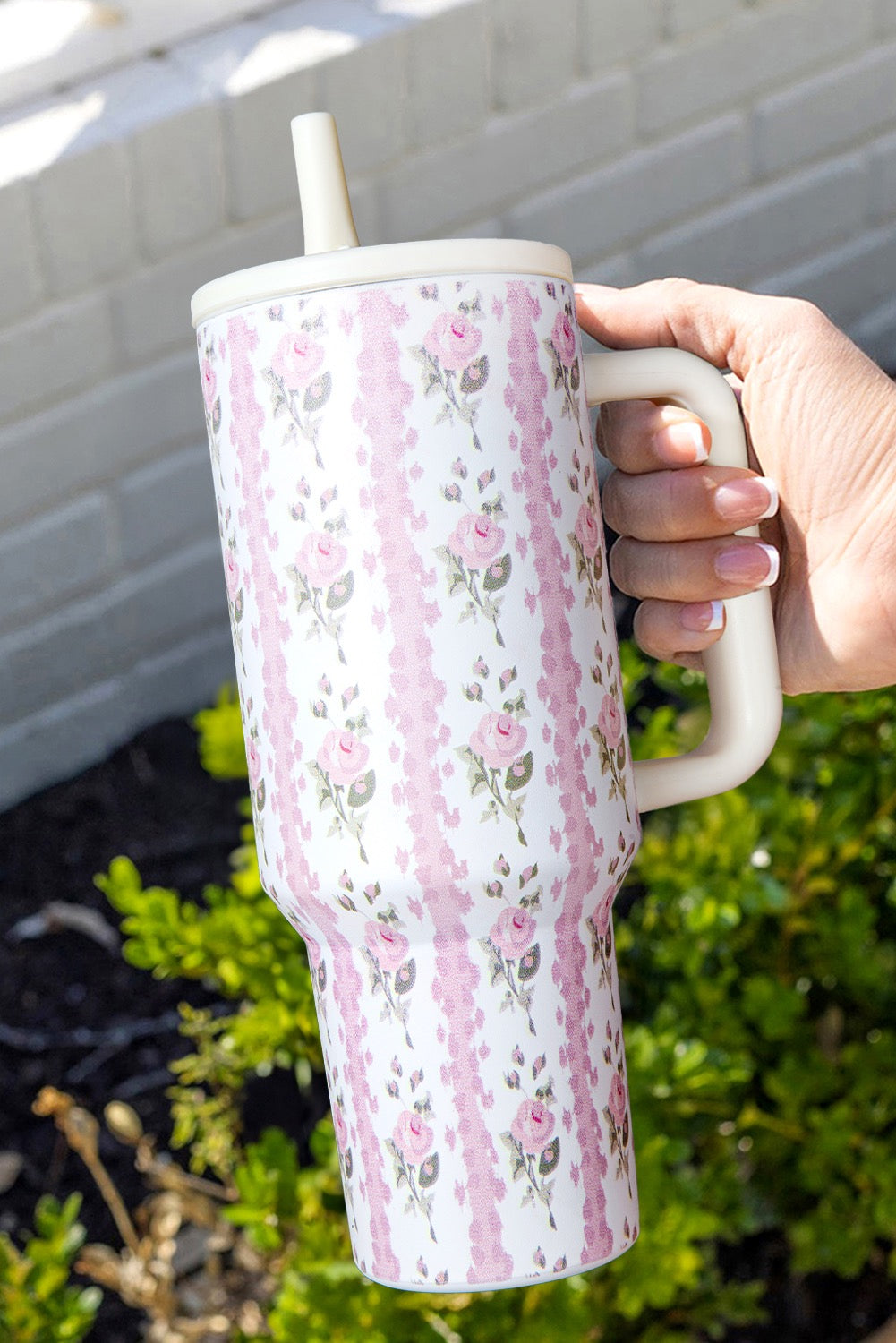 Pink Floral Cup