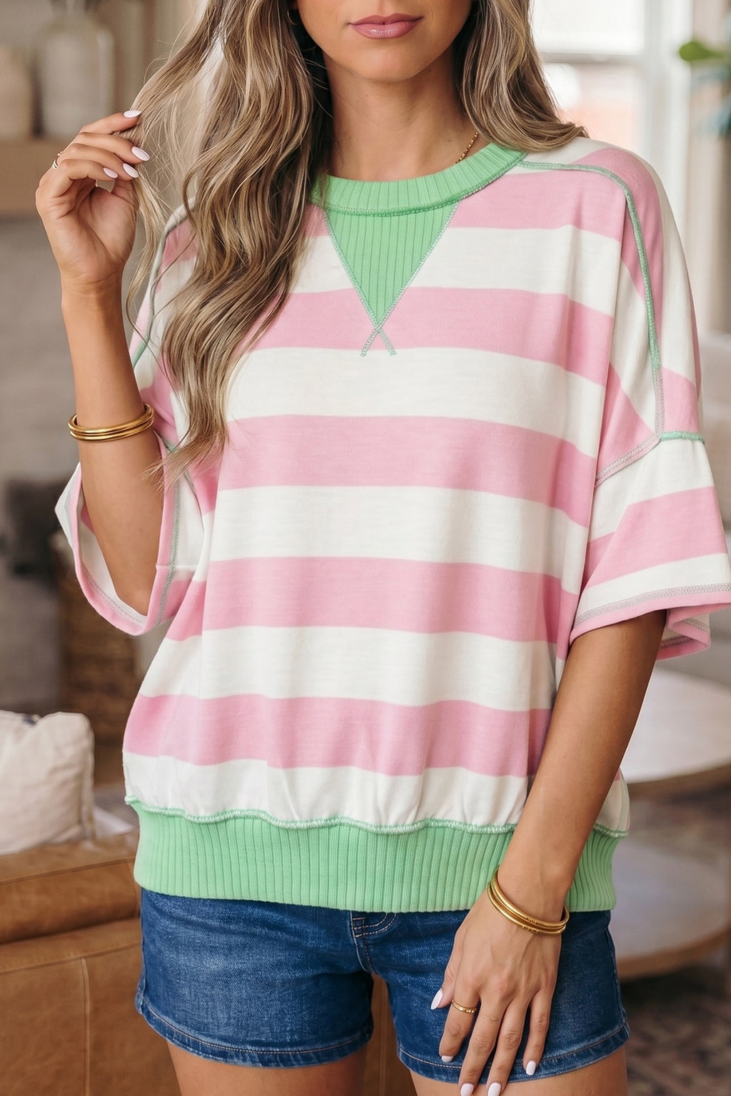Claire Stripe Top
