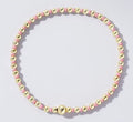 Pink & Gold Beaded Bracelet